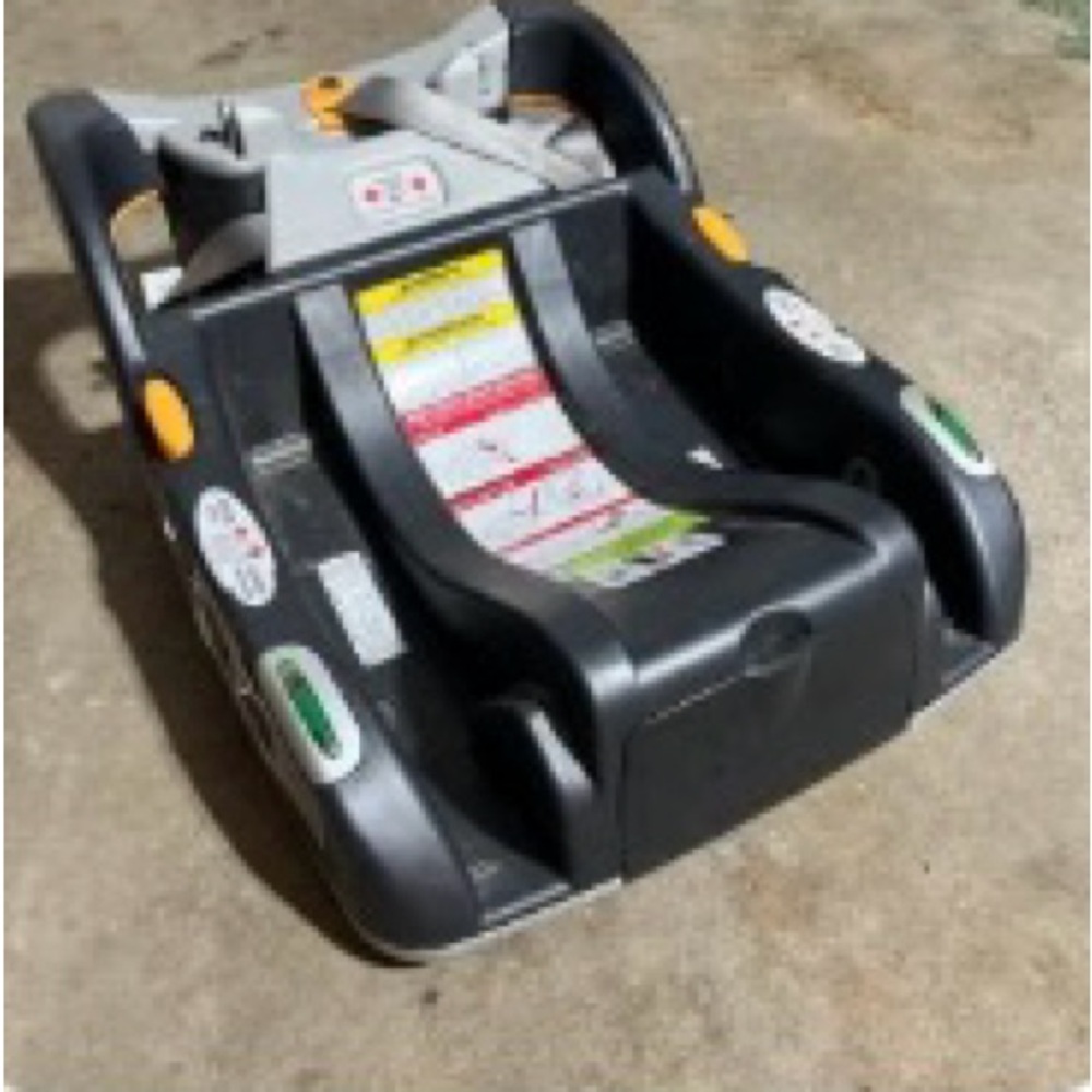 Infant Car Seat Base in Black and Gray